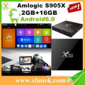 X96 Smart TV Box Amlogic S905X Quad Core Android 6.0 16GB emmc 2G DDR3 2.4GHz Wifi LED Display Kodi 16.0